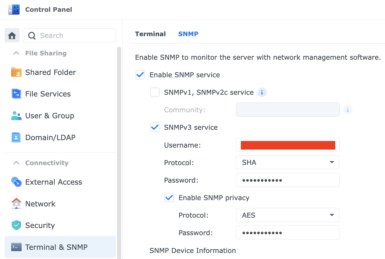 Synology SNMP